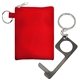 aerial view a red no touch stretchy set, image 1 of 2
