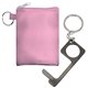 aerial view a pink no touch stretchy set, image 1 of 2