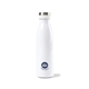 aerial view a white opaque gloss aviana(tm) palmer double wall stainless bottle - 17 oz, image 1 of 2