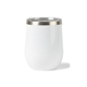 aerial view a gloss white corkcicle(r) stemless wine cup gift set gloss white, image 1 of 3
