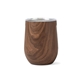 aerial view a walnut corkcicle(r) stemless wine cup gift set walnut, image 1 of 3