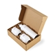 aerial view a gloss white corkcicle(r) canteen stemless wine cup gift set, image 1 of 6