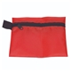 aerial view a red triton 6 piece easy safety first kit in zipper pack, image 1 of 2