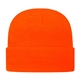 a neon blaze knit cap with cuff