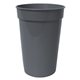 aerial view a gray 17 oz microhalt(tm) stadium cup, image 1 of 2