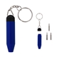 aerial view a blue mini tool keychain kit, image 1 of 2
