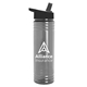aerial view a smoke bottle & black lid slim water bottle, image 1 of 2
