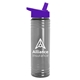 a smoke bottle & violet lid slim water bottle