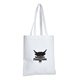 a white orangebag white non - woven polypropylene tote bag with strap handles