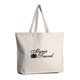 a natural orangebag natural 12 oz organic cotton jumbo tote bag, 5 gusset, strap handles