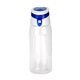 aerial view a blue trendy 25 oz recycled bottle, image 1 of 2
