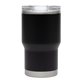 aerial view a black atlas 12 oz double wall travel tumbler, image 1 of 4
