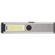 aerial view a silver rechargeable slimline safety cob worklight, image 1 of 7