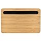 aerial view a bamboo 5w bamboo desktop wireless charger, image 1 of 12