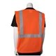aerial view a orange five pocket black bottom front value mesh vest, image 1 of 4