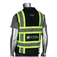 aerial view a black black tt 11 pocket tech - ready mesh surveyors vest, image 1 of 5
