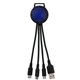 a reflex blue two tone 3- in -1 charging cable