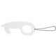 aerial view a white acrylic no touch tool with keychain, image 1 of 4