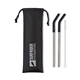 Black aerial view a black aviana(tm) poppy 2- pack stainless straw set, image 1 of 4