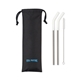 aerial view a white aviana(tm) poppy 2- pack stainless straw set, image 1 of 4