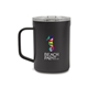 aerial view a matte black corkcicle(r) coffee mug - 16 oz, image 1 of 7