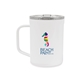 Gloss White aerial view a gloss white corkcicle(r) coffee mug - 16 oz, image 1 of 7