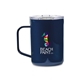 aerial view a gloss navy corkcicle(r) coffee mug - 16 oz, image 1 of 6