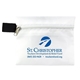 aerial view a white titan wipe it down travel kit in zippered pouch, image 1 of 2