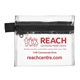 aerial view a clear titan wipe it down travel kit in zippered pouch, image 1 of 2