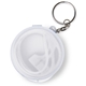 aerial view a white earbud and eyewear leash, image 1 of 6