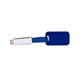 aerial view a blue multi - function taggy usb cable, image 1 of 2