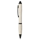 aerial view a beige nash wheat straw ballpoint stylus pen, image 1 of 3