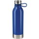 aerial view a blue perth single - walled stainless steel 25 oz sports water bottle, image 1 of 3