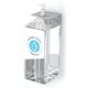a silver hand sanitizer pump wall mount