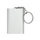 aerial view a silver ul keychain power bank, image 1 of 2