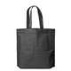aerial view a black econo non - woven gusset bag, image 1 of 2