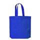 aerial view a reflex blue econo non - woven gusset bag, image 1 of 2