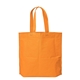 aerial view a orange econo non - woven gusset bag, image 1 of 2