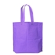 aerial view a purple econo non - woven gusset bag, image 1 of 2