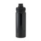 aerial view a black vacuum water bottle, image 1 of 2
