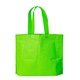 aerial view a lime green large capacity gusset tote bag, image 1 of 2