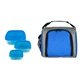 aerial view a blue up front square portion control set, image 1 of 2