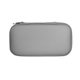 aerial view a silver deluxe electronic cord organizer case, image 1 of 2