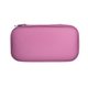 aerial view a pink deluxe electronic cord organizer case, image 1 of 2