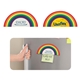 a rainbow indoor rainbow shape magnet