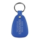 aerial view a blue microhalt(tm) western saddle key tag, image 1 of 2