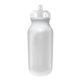 aerial view a white lid & frosted bottle microhalt(tm) 20 oz value cycle bottle with push n pull cap, image 1 of 2