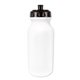 aerial view a black lid & white bottle microhalt(tm) 20 oz value cycle bottle with push n pull cap, image 1 of 2