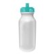 aerial view a teal lid & frosted bottle microhalt(tm) 20 oz value cycle bottle with push n pull cap, image 1 of 2