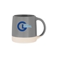 Storm Gray aerial view a storm gray magnolia 12 oz matte ceramic coffee mug - storm gray, image 1 of 5